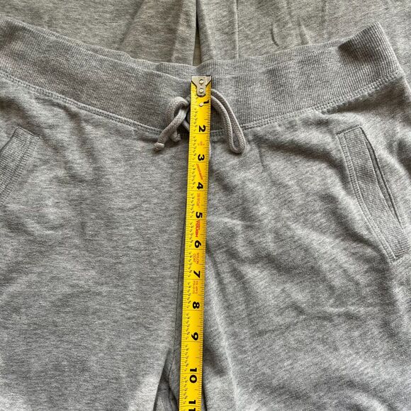 Victoria's Secret Sweatpants Small Gray Pink Wide Leg Y2K Athleisure Loungewear - Picture 6 of 7